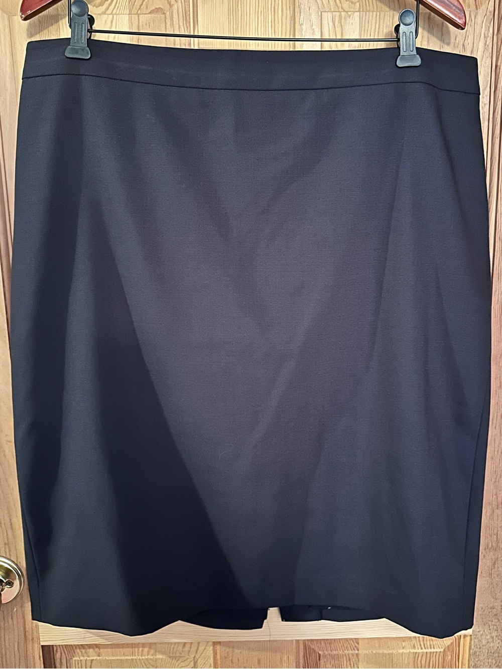 Ann Taylor Dark Navy Wool Blend Pencil Skirt Size 16